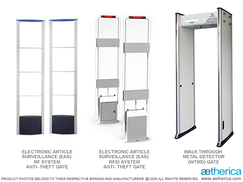 EAS Anti-Theft Gate, RF, RFID, WTMD Metal Detector Gate